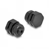 DeLOCK Ventilation Plug M6 black 2 pcs Polyamide