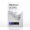 GaN Charger QOLTEC 51823 20W USB power adapter, 5V/20V output