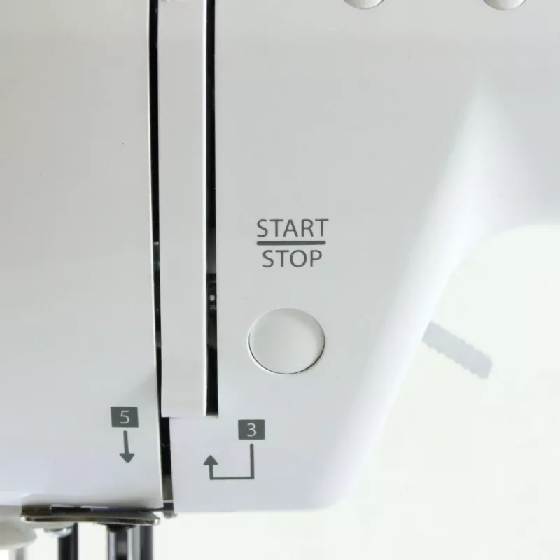 Mechanical household sewing machine lucznik Malwina 2070 — 63 stitch patterns, 7 mm stitch width, 99 programs, automatic buttonhole, free arm