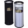 Trash Can Durable 333023 17 L Round Metal Silver