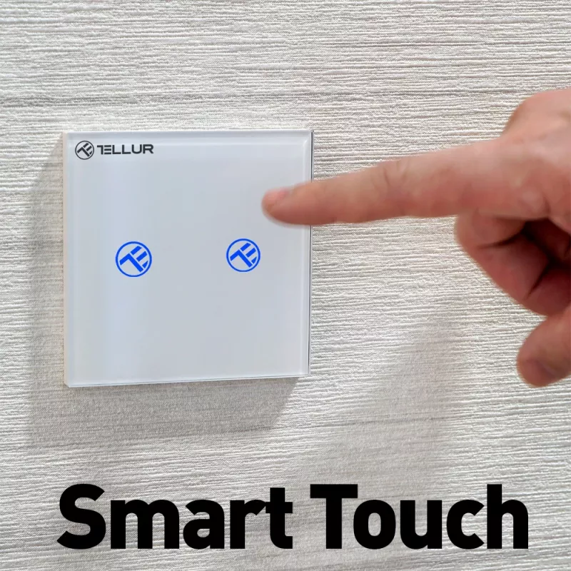 Smart WiFi switch Tellur SS2N — 2-port, 1800W total, 10A per channel