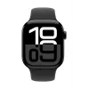 Watch Series 10 GPS + Cellular 42 mm Jet Black Aluminium Case with Black Sport Band - M/L