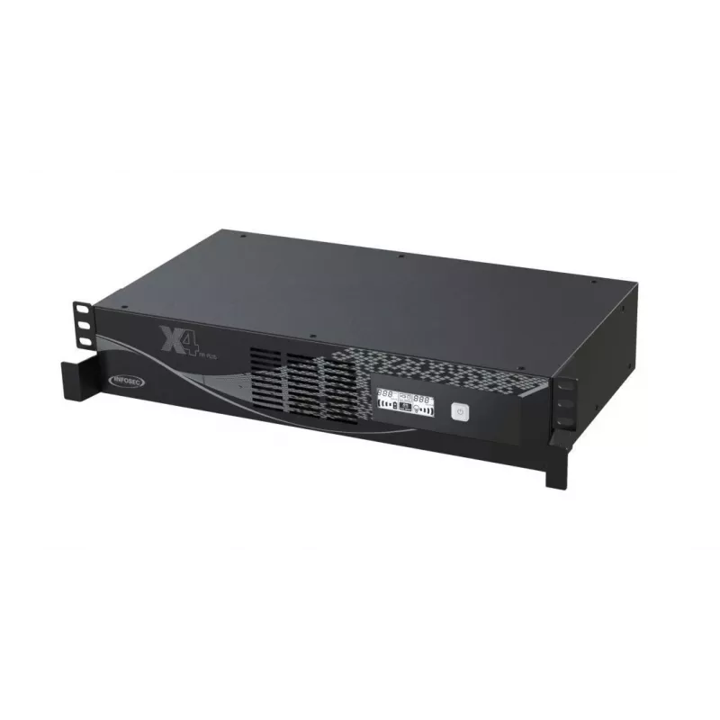Rackmount UPS Infosec X4 2000 RM Plus 2 kVA / 1200 W, 10 Type F outlets, LCD, Line-Interactive