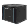 Qoltec 54466 9U 19 inch Open Frame Rack Cabinet, 60 kg Load Capacity, Black