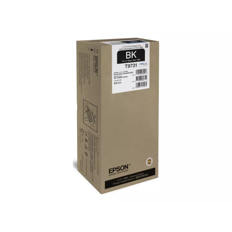 Epson T9731 XL Black Ink Pack 402.1 ml for WorkForce Pro WF-C869R (C13T97310N)
