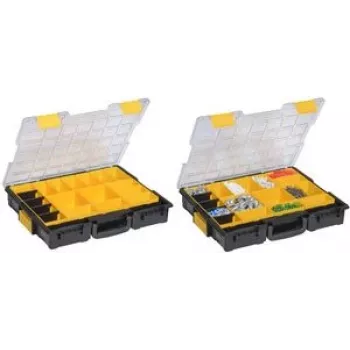 Small parts organizer case allit EuroPlus Pro>K< 44/19 454222 – modular compartment box for tools and fasteners
