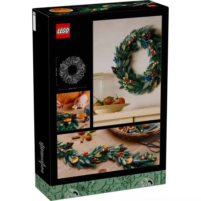 construction toy LEGO 10340 Icons Christmas Wreath