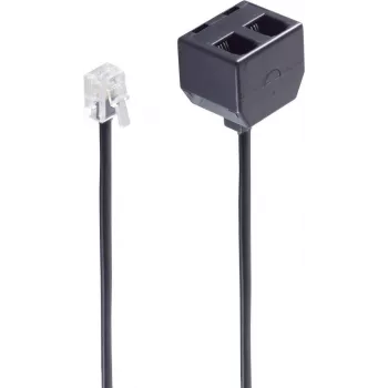 telephone cable ShiverPeaks BS71231-4 0.15 m Black