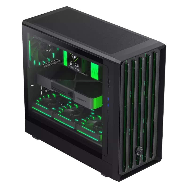 Gamemax Case | CLAW 460 BK | Black | Mid-Tower | Power supply included No