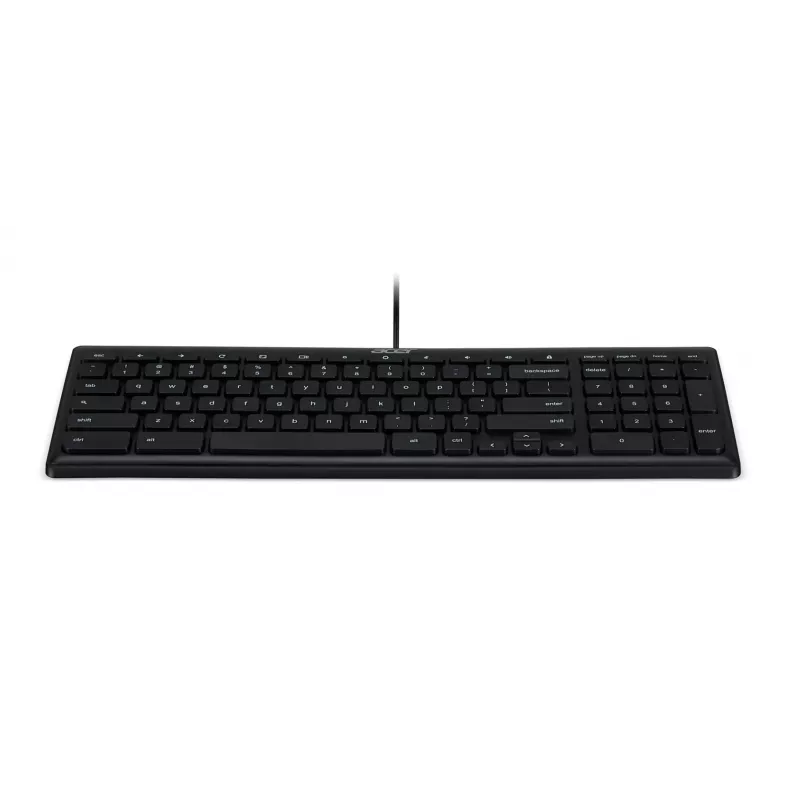 Wired USB Keyboard Acer GP.KBD11.04F — Full-size QWERTY US International, Black, 1.45 m cable
