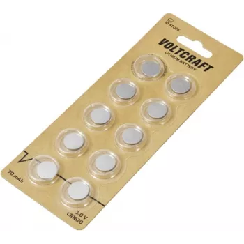 Voltcraft Button Cell CR 1620 3 V 10 pc(s) 70 mAh Lithium VC-16107955 (VC-16107955)