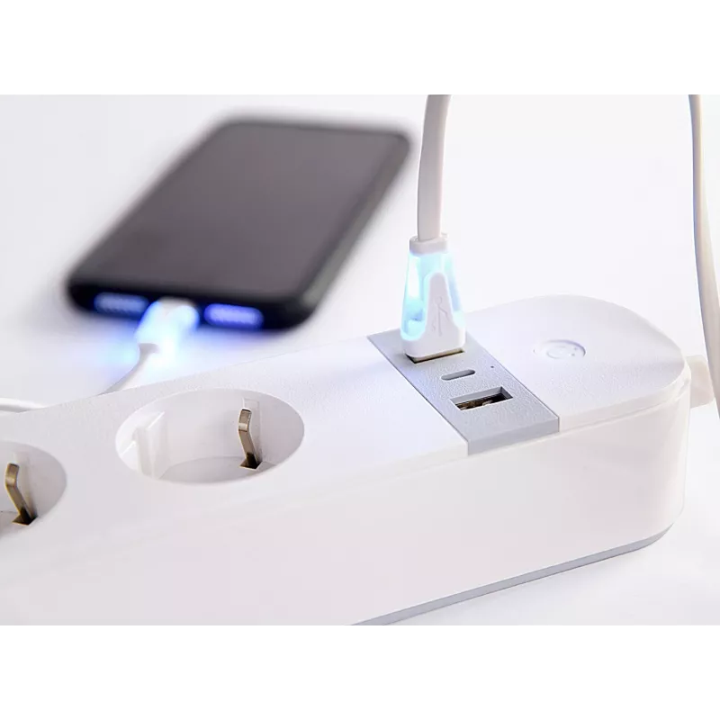 Smart power strip Gembird TSL-PS-S4U-01-W 4 AC outlets 3880 W White