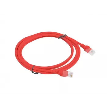 PATCHCORD Cat.6 UTP 2M Red FLUKE PASSED LANBERG 10-PACK