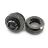 XSPC Connector G1/4 to 14mm Hardtube, black chrome - 8 pieces