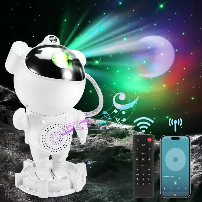 Star projector lamp Hawk HW-STAR01 with built-in speaker — galaxy light projector
