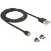 USB Cable DeLOCK 85723 USB 2.0 1.1m USB A USB C/Micro-USB B Black