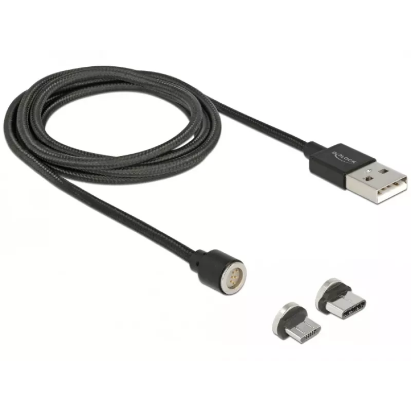USB Cable DeLOCK 85723 USB 2.0 1.1m USB A USB C/Micro-USB B Black