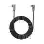 USB‑C cable Unitek C14147ABK01 90°–90° PD 100W 0.5 m, angled-to-angled, black