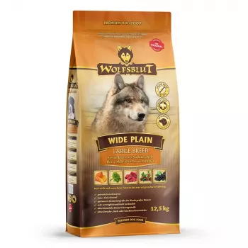 Dry dog food Wolfsblut Wide Plain Large Breed — Horse & Sweet Potatoes, 12.5 kg, 24% protein, 10% fat