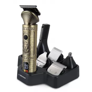 Hair clipper ESPERANZA ADONIS 7-in-1 cordless rechargeable, stainless steel blades, 8 combs, 1–12 mm, 90 min runtime
