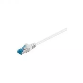 Wentronic Goobay CAT 6a Patch Cable, S/FTP (PiMF), White, 50 m - LSZH Halogen-Free, Copper (94910)