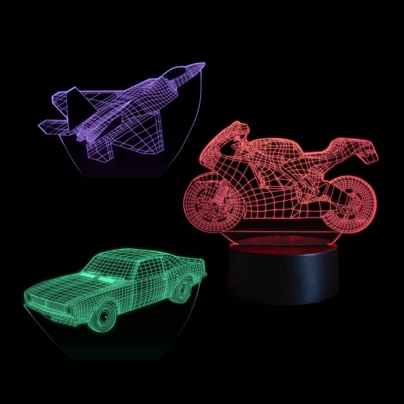 LED vehicle decorative lamp MANTA SNL121RGB RGB 3D light for cars and motorcycles