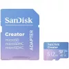 SanDisk Creator MicroSD Memory Card 512GB High Transfer Speeds up to 190 MB/s