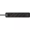 Power Extension Brennenstuhl 1153240106 1.5m 4 AC Outlets Indoor Black