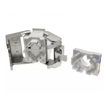 Keystone module Alantec MB005-1 Flat Stainless Steel RJ-45, female, Cat6a, AWG 22/24