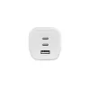 Dicota Power Supply - compact, GaN - 65 Watt - 5 A - PD 3.0 - 3 Output Ports (2 x USB-C, USB)