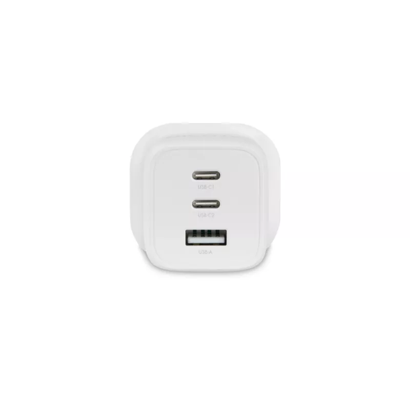 Dicota Power Supply - compact, GaN - 65 Watt - 5 A - PD 3.0 - 3 Output Ports (2 x USB-C, USB)