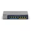 NETGEAR MS108TUP Unmanaged L2 2.5G Ethernet (100/1000/2500) Power over Ethernet (PoE) Grey