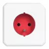 Allocacoc 2304/FREXPC power extension 3 m 5 AC outlet(s) Indoor Red, White