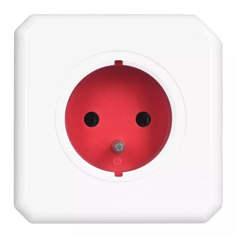 Allocacoc 2304/FREXPC power extension 3 m 5 AC outlet(s) Indoor Red, White