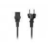 Power cable LANBERG CEE 7/7 to C13 (C320) 1.8 m, straight, black