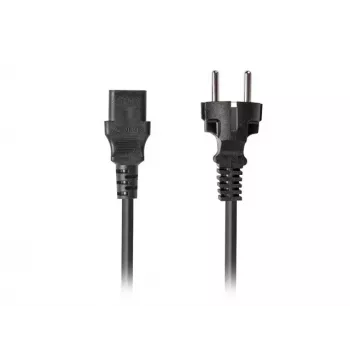 Power cable LANBERG CEE 7/7 to C13 (C320) 1.8 m, straight, black