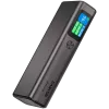 Canyon OnPower 230 TFT power bank, 20000 mAh, PD 130 W, 2x USB-C + USB-A, metal case, Dark Grey