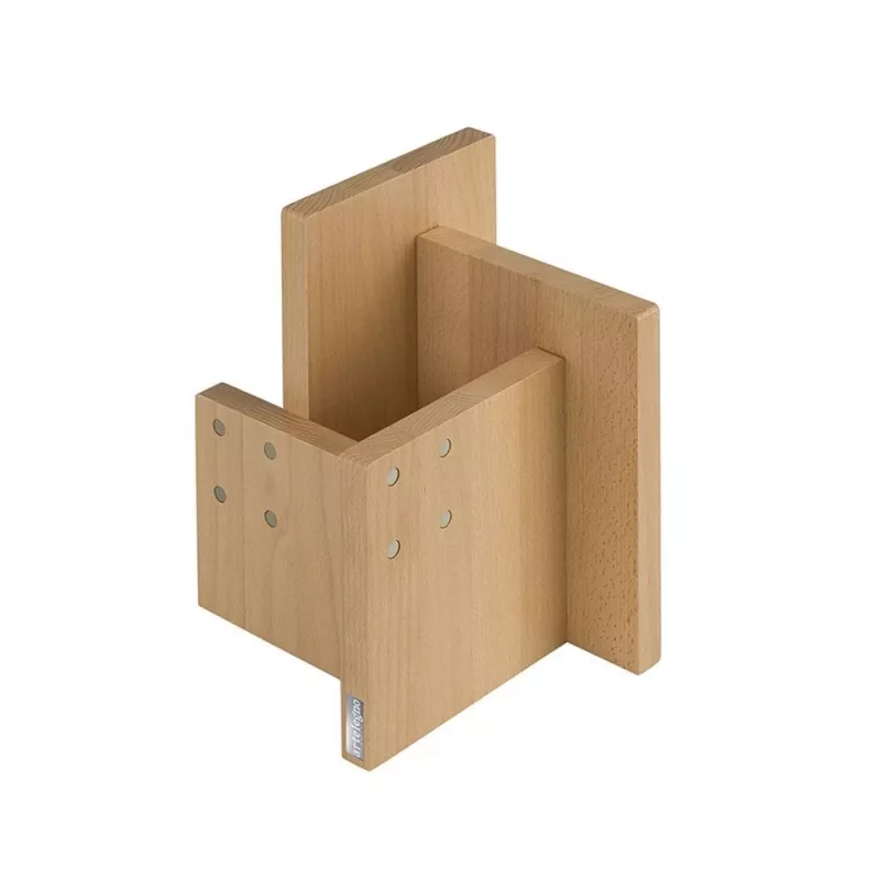 ARTELEGNO COMBI Magnetic knife stand with container