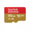 MicroSDHC memory card SANDISK Extreme 512 GB UHS-I A1 V30 U3 Class 10, read 190 MB/s, write 130 MB/s, includes SD adapter