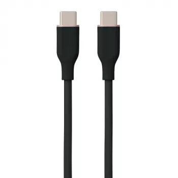 Silicone Cable USB Type-C - Type-C, 100W (Black, 2m)
