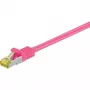 Networking cable Goobay RJ-45 CAT7 2m Magenta S/FTP