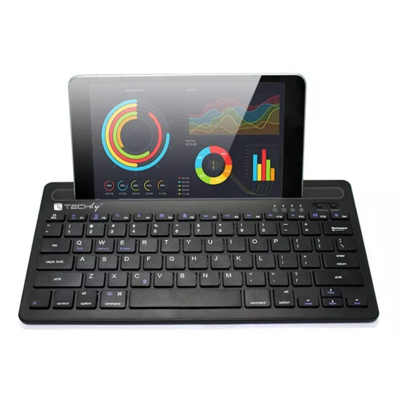 Techly ICTBK102U keyboard Universal Bluetooth QWERTY English Black