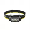 Headband flashlight Nitecore HC60 UHE with 4000 mAh battery, 6-LED, waterproof, shockproof, black/yellow