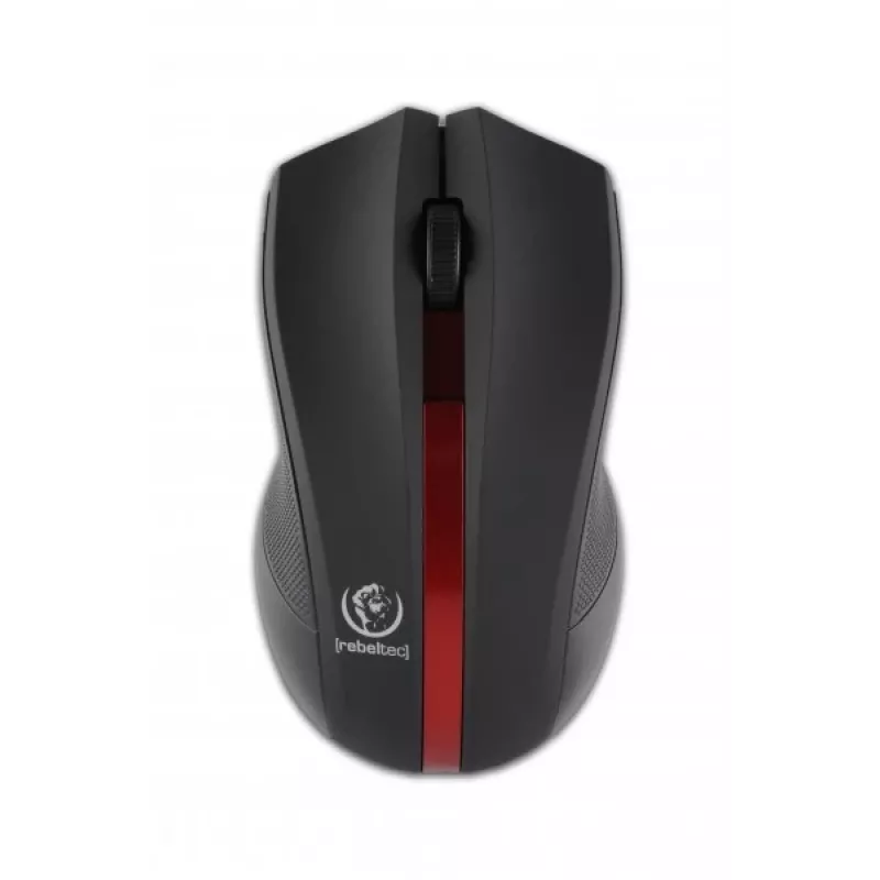 Wireless optical mouse Rebeltec GALAXY black/red interface