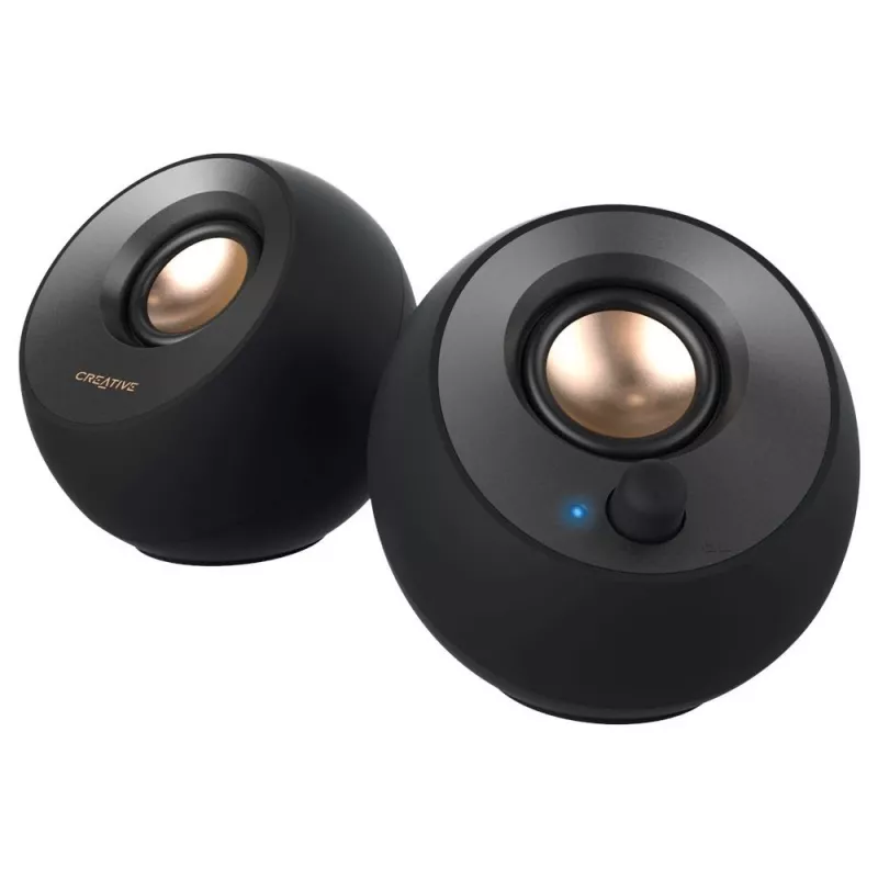 Creative Pebble 2.0 Desktop Stereo Speakers, Black