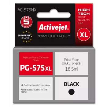 Activejet AC-575NX Ink for Canon printer, replacement Canon PG-575XL; Supreme; 16,5 ml; black
