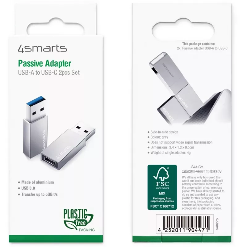 4smarts 540275 USB Cable Grey