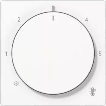 Wall plate / switch cover JUNG A1749BFWW — white thermoplastic, glossy finish, single-gang