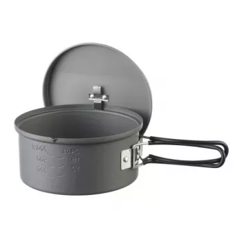 Pot ESBIT PT1100HA camping cookware — Aluminium pot 1.1 L, Ø14.8 cm, 227 g, black