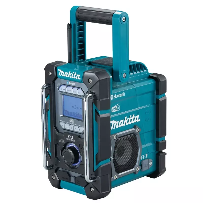 Portable Radio Makita DMR301 — DAB/DAB+/FM/AM, USB-A, 18V Li‑Ion, Splash‑proof